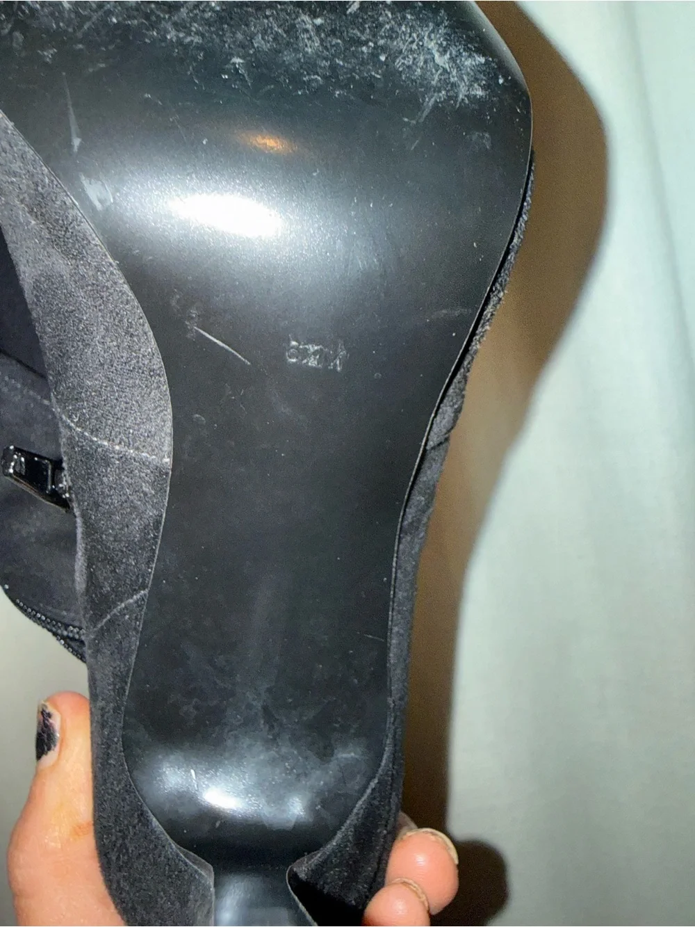 GUESS Black Over The Knee Boots Stiletto Pointed Toe Thigh High Size 6.5 EUC